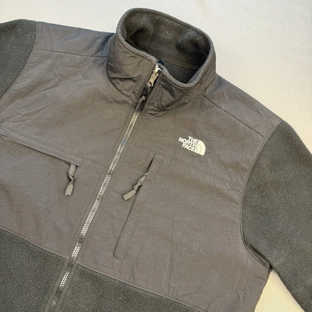 The North Face Denali Fleece Jacket Sz XL Black Polartec Retro‎ TNF Nylon top